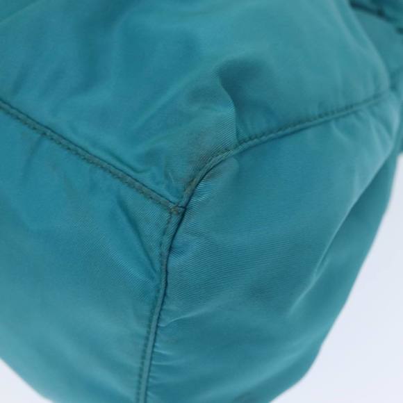 PRADA Nylon 2 Way Hand Bag Turquoise Blue Auth 80110 - Picture 16 of 16